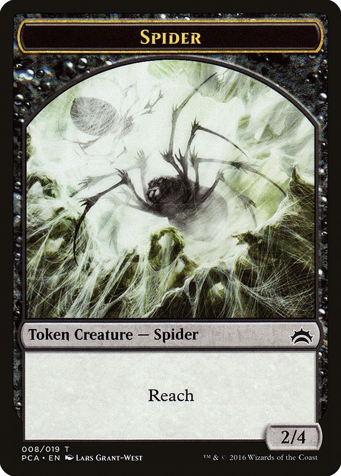 Spider // Saproling Double-Sided Token [Planechase Anthology Tokens] | Lots Moore NSW