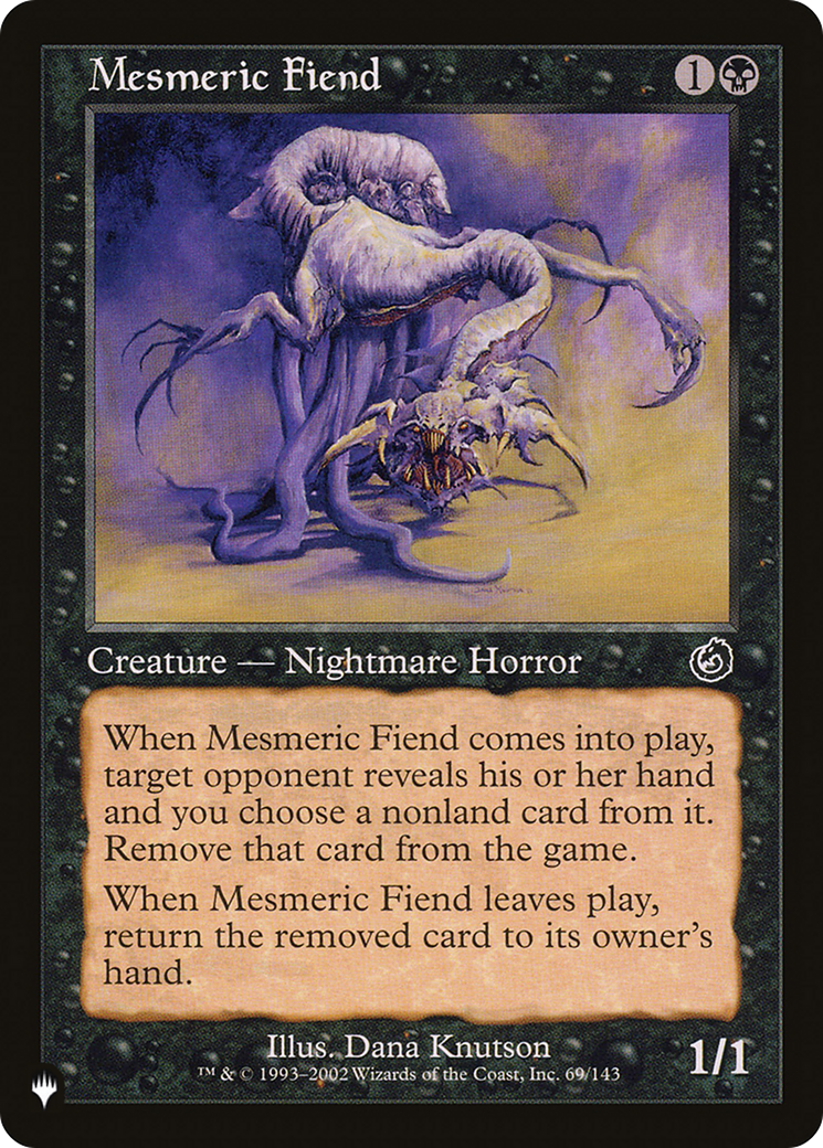 Mesmeric Fiend [The List] | Lots Moore NSW