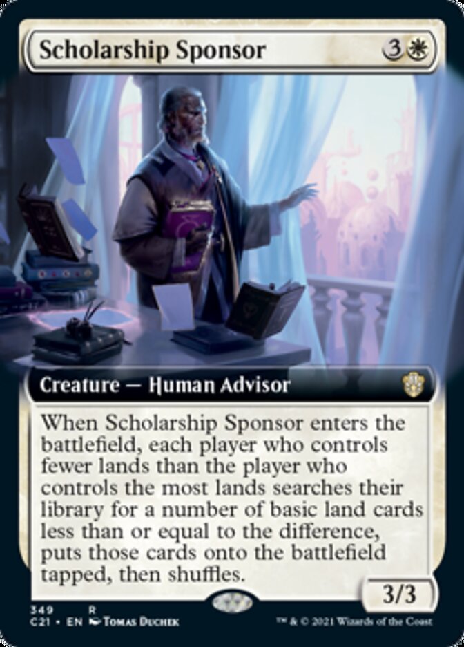 Scholarship Sponsor (Extended Art) [Commander 2021] | Lots Moore NSW