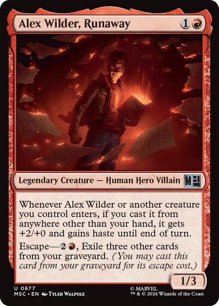 Alex Wilder, Runaway [Marvel Super Heroes Commander] | Lots Moore NSW