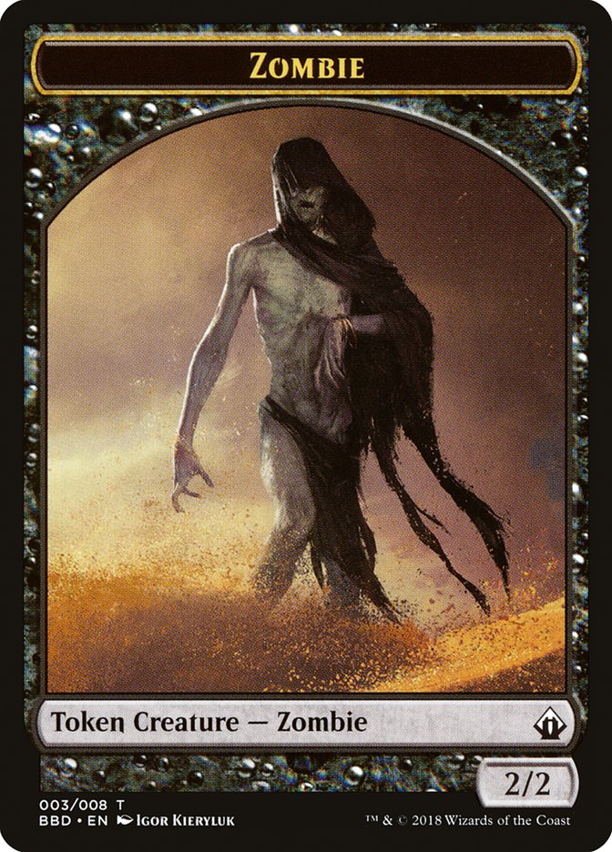 Zombie Token [Battlebond Tokens] | Lots Moore NSW