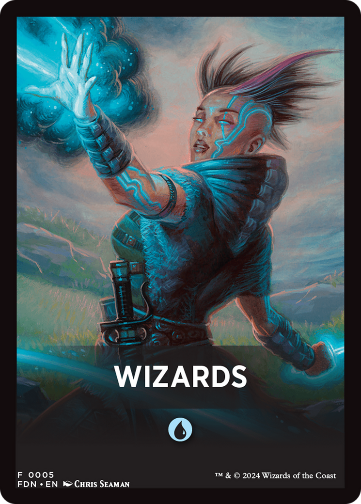Wizards Theme Card [Foundations Tokens] | Lots Moore NSW