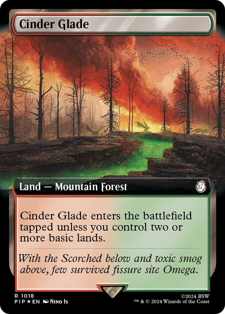 Cinder Glade (Extended Art) (Surge Foil) [Fallout] | Lots Moore NSW