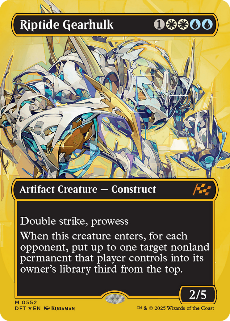 Riptide Gearhulk (Borderless) (First-Place Foil) [Aetherdrift] | Lots Moore NSW
