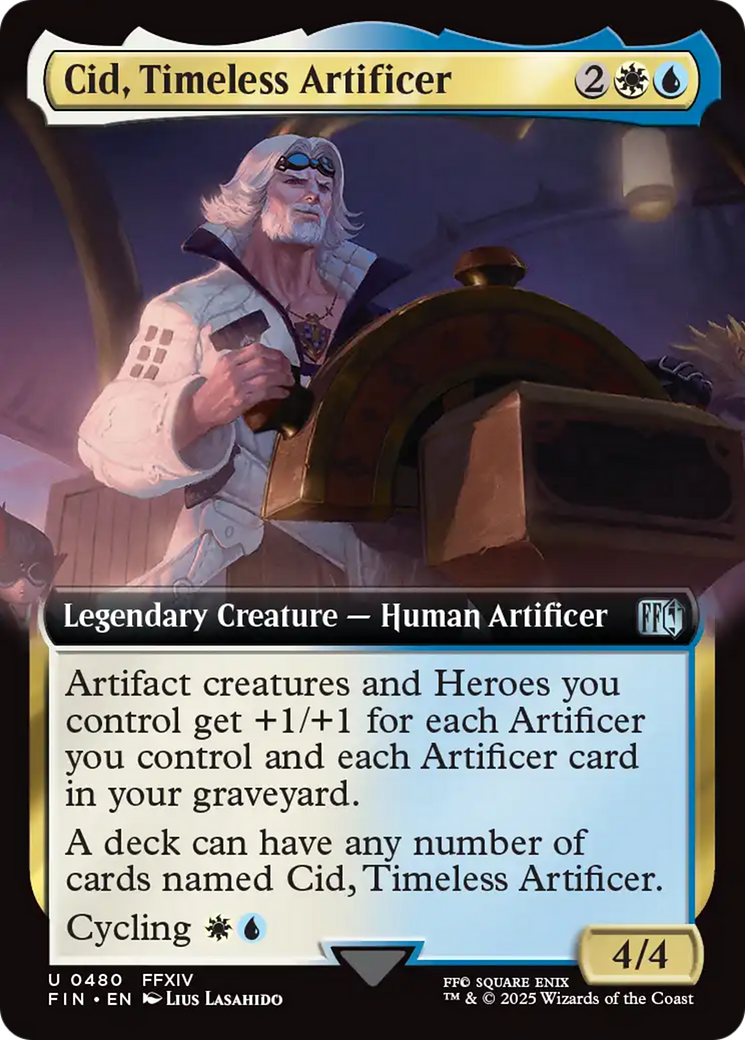 Cid, Timeless Artificer (Extended Art) [FINAL FANTASY] | Lots Moore NSW