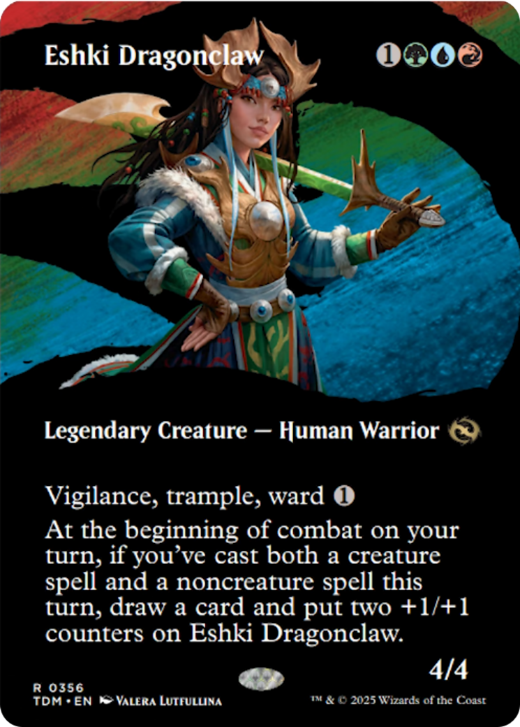 Eshki Dragonclaw (Borderless) [Tarkir: Dragonstorm] | Lots Moore NSW