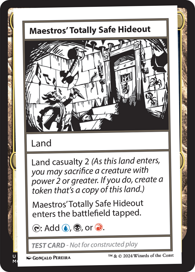 Maestros' Totally Safe Hideout [Mystery Booster 2 Playtest Cards] | Lots Moore NSW