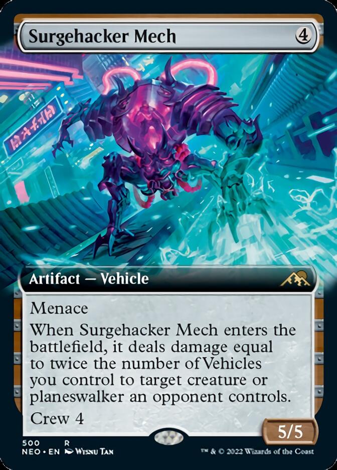 Surgehacker Mech (Extended Art) [Kamigawa: Neon Dynasty] | Lots Moore NSW