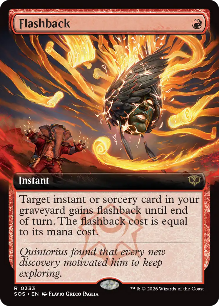 Flashback (Extended Art) [Secrets of Strixhaven] Magic: The Gathering | Lots Moore NSW