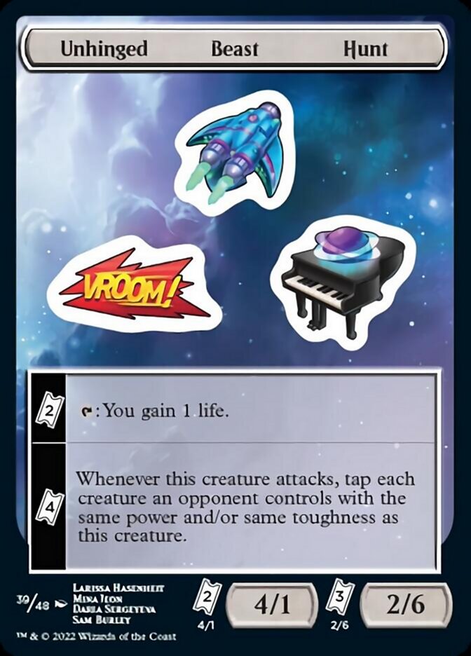 Unhinged Beast Hunt [Unfinity Stickers] | Lots Moore NSW