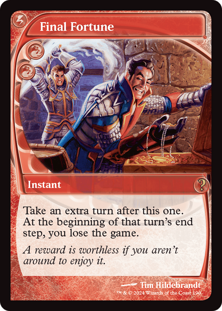 Final Fortune (Future Sight) [Mystery Booster 2] | Lots Moore NSW