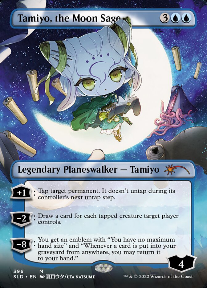 Tamiyo, the Moon Sage (Borderless) [Secret Lair Drop Series] | Lots Moore NSW