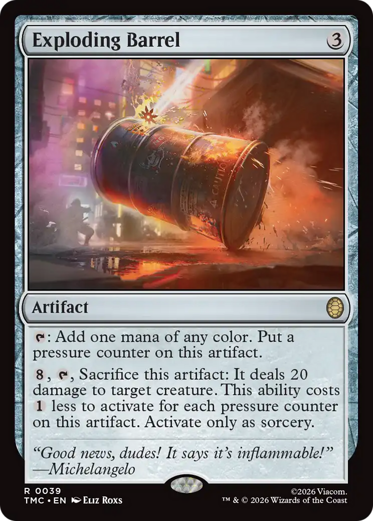 Exploding Barrel [Teenage Mutant Ninja Turtles Commander] | Lots Moore NSW