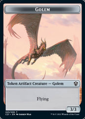 Golem (025) // Thopter Double-Sided Token [Commander 2021 Tokens] | Lots Moore NSW