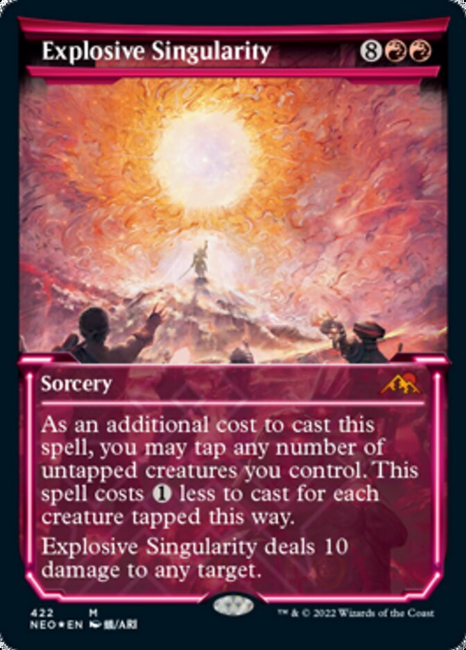 Explosive Singularity (Showcase) (Foil Etched) [Kamigawa: Neon Dynasty] | Lots Moore NSW