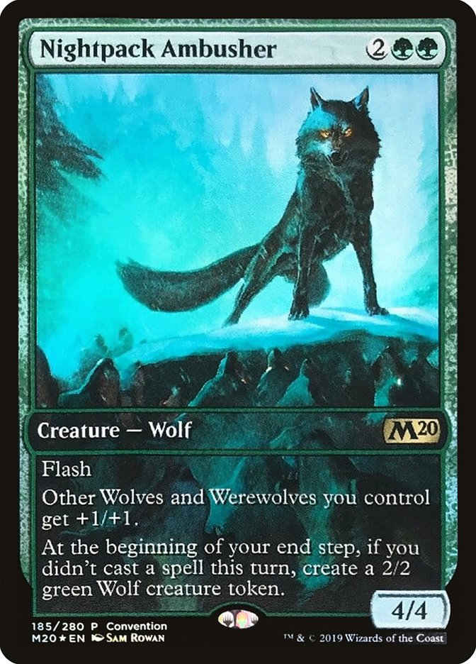 Nightpack Ambusher (Convention) (Full Art) [Core Set 2020 Promos] | Lots Moore NSW
