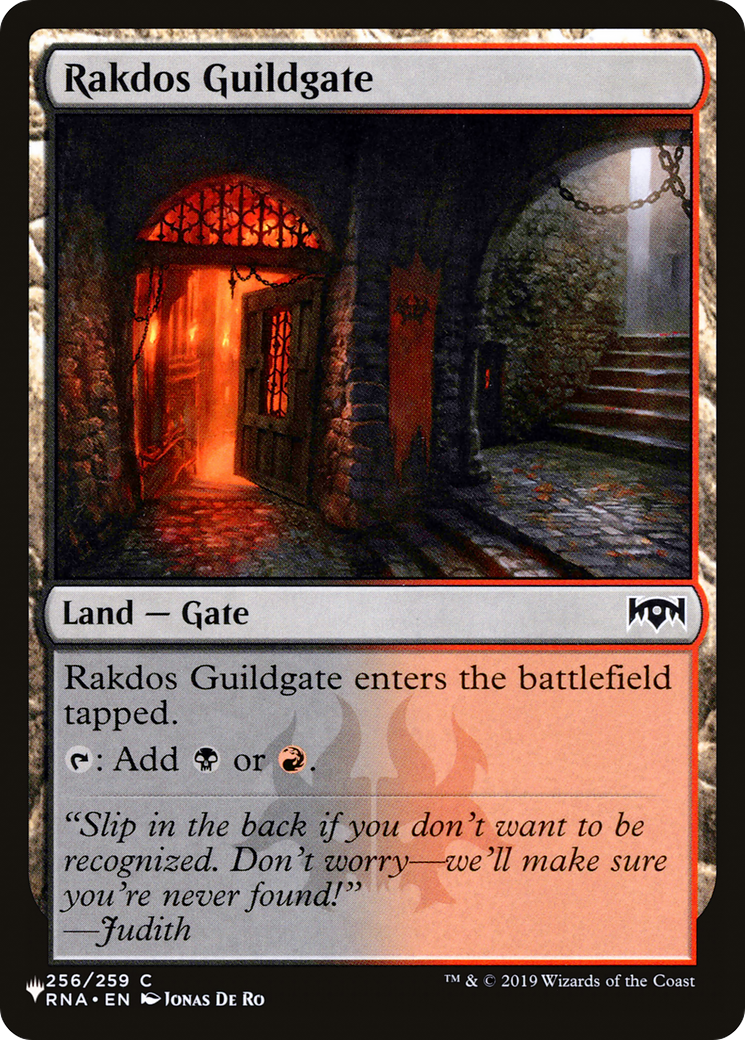 Rakdos Guildgate (256) [The List] | Lots Moore NSW