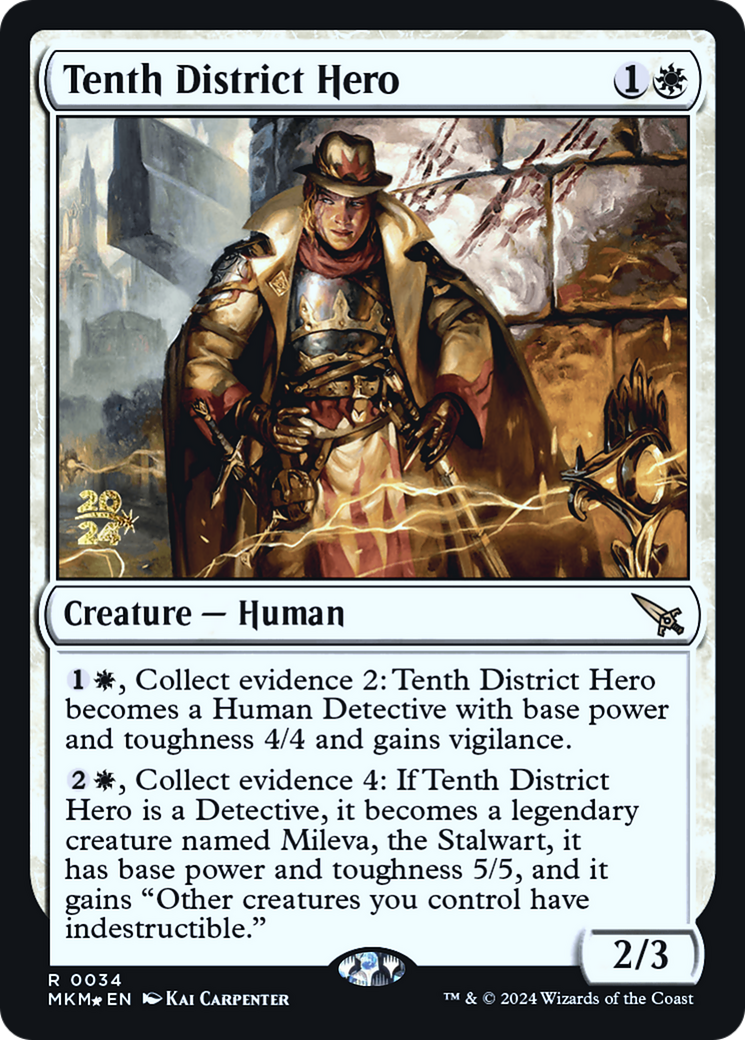 Tenth District Hero [Murders at Karlov Manor Prerelease Promos] | Lots Moore NSW