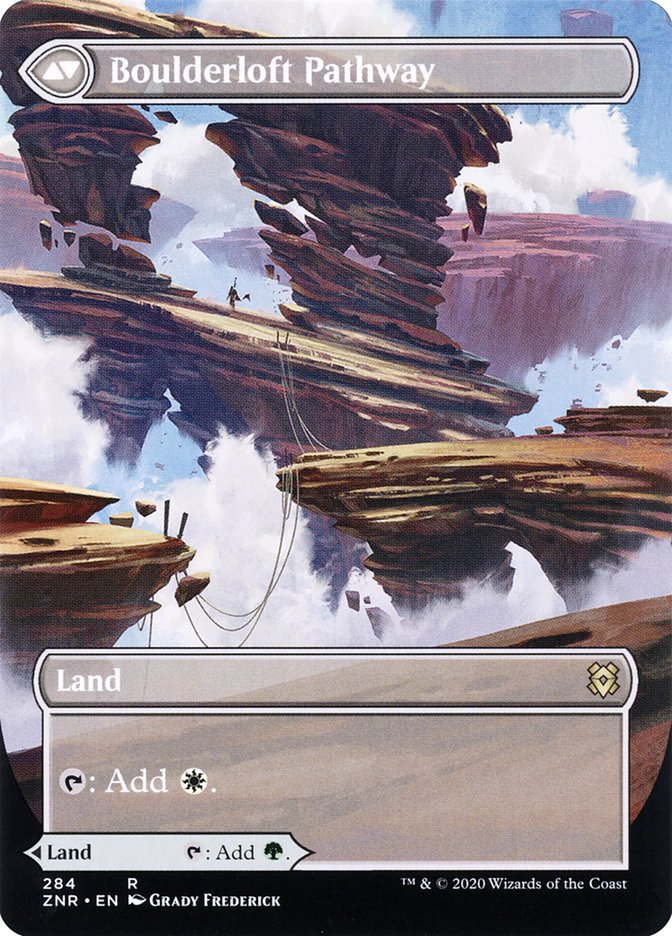 Branchloft Pathway // Boulderloft Pathway (Borderless Alternate Art) [Zendikar Rising] | Lots Moore NSW