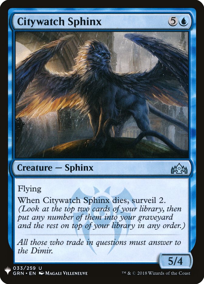 Citywatch Sphinx [Mystery Booster] | Lots Moore NSW