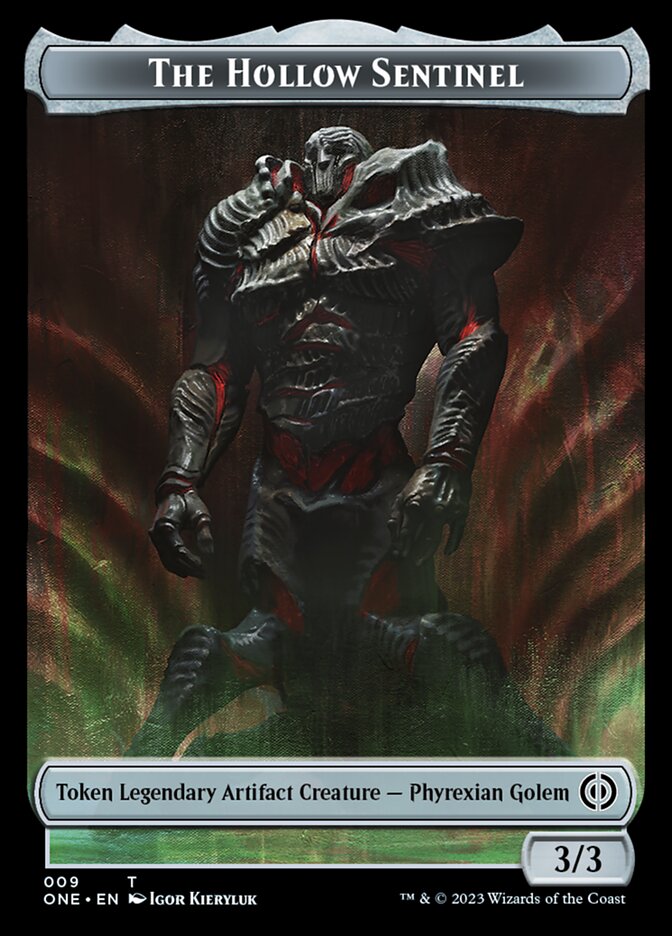 Phyrexian Mite (011) // The Hollow Sentinel Double-Sided Token [Phyrexia: All Will Be One Tokens] | Lots Moore NSW