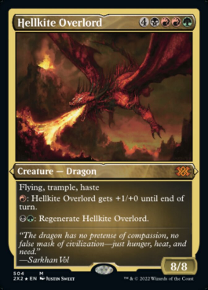 Hellkite Overlord (Foil Etched) [Double Masters 2022] | Lots Moore NSW