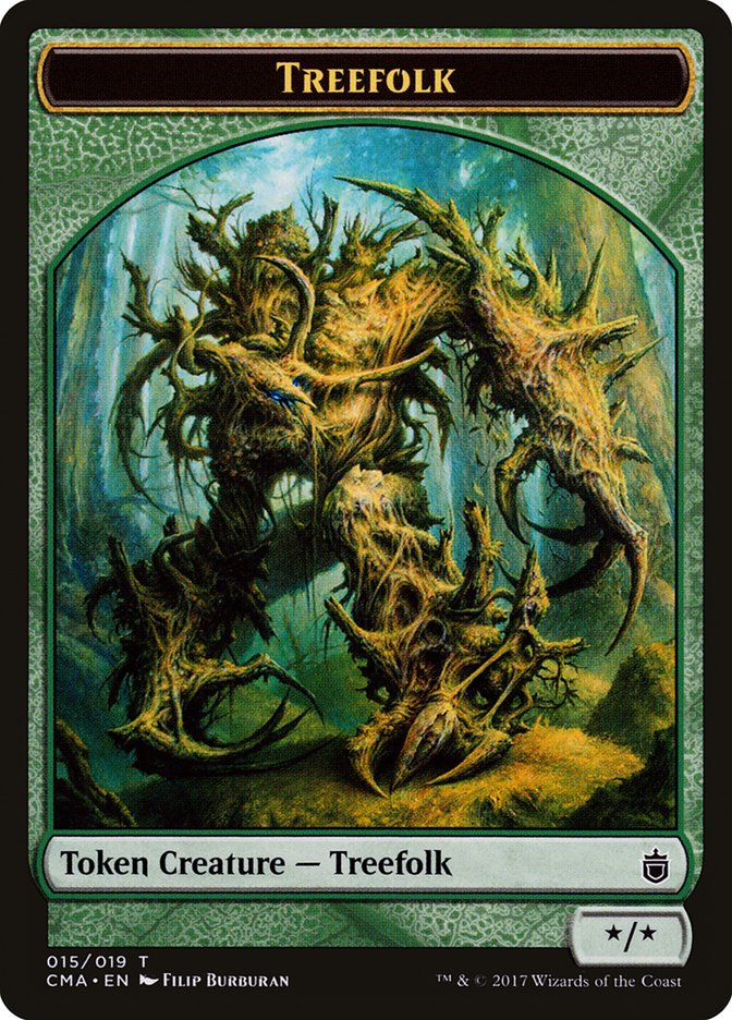 Treefolk Token [Commander Anthology Tokens] | Lots Moore NSW