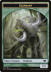 Shapeshifter (001) // Elephant (012) Double-Sided Token [Modern Horizons Tokens] | Lots Moore NSW