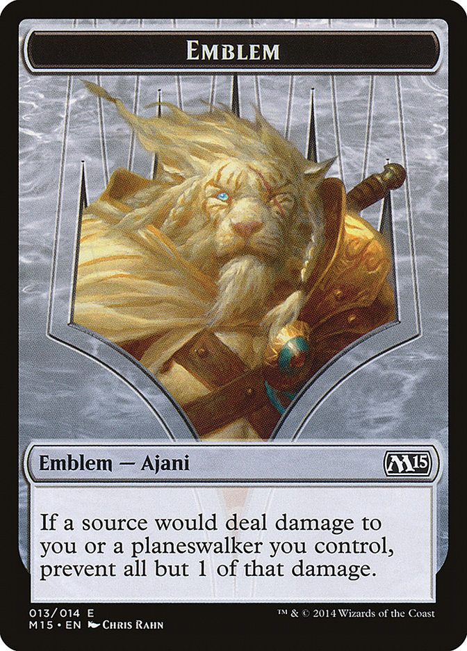 Ajani Steadfast Emblem [Magic 2015 Tokens] | Lots Moore NSW