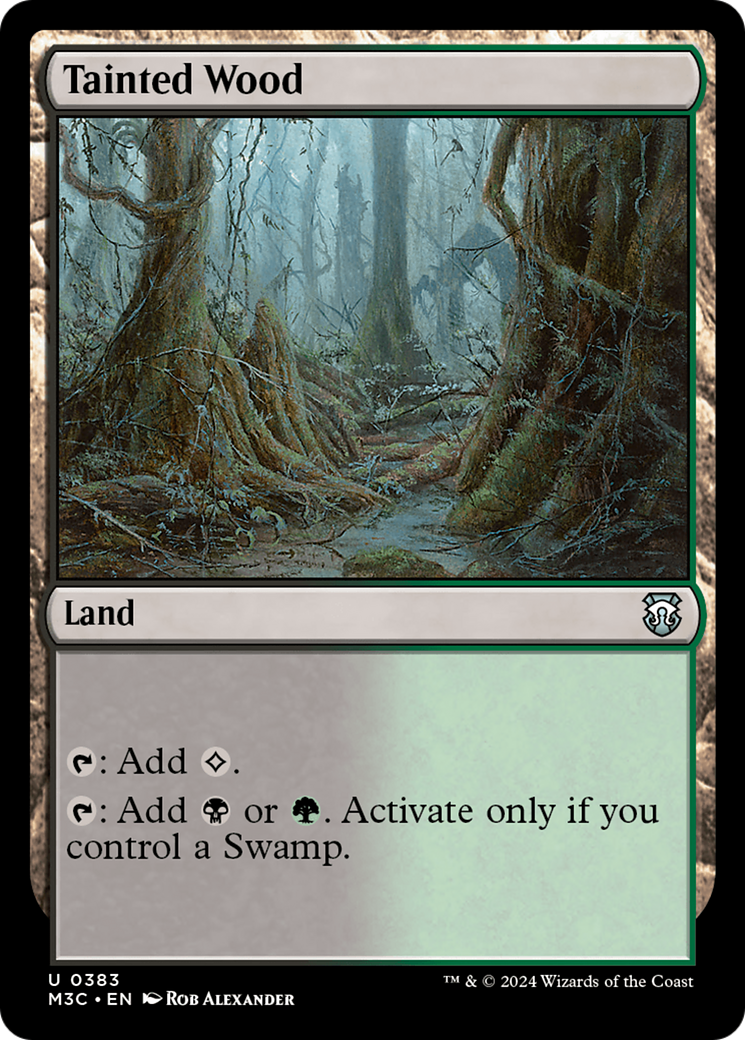 Tainted Wood (Ripple Foil) [Modern Horizons 3 Commander] | Lots Moore NSW