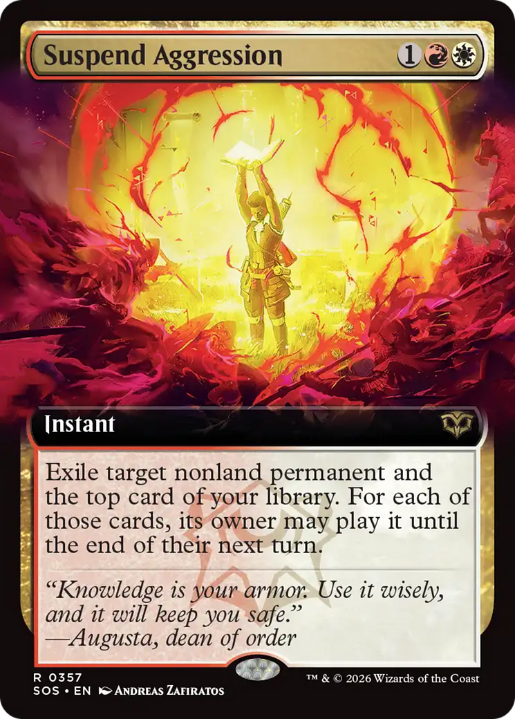 Suspend Aggression (Extended Art) [Secrets of Strixhaven] | Lots Moore NSW