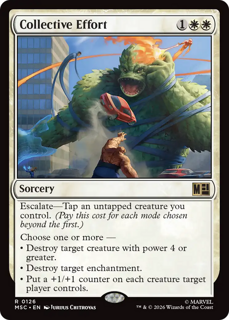Collective Effort (Surge Foil) [Marvel Super Heroes Commander] | Lots Moore NSW