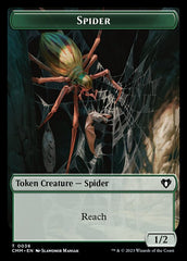 Clue // Spider Double-Sided Token [Commander Masters Tokens] | Lots Moore NSW