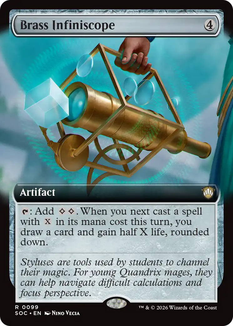 Brass Infiniscope (Extended Art) [Secrets of Strixhaven Commander] | Lots Moore NSW