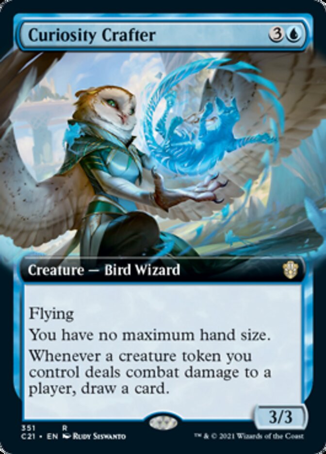 Curiosity Crafter (Extended Art) [Commander 2021] | Lots Moore NSW