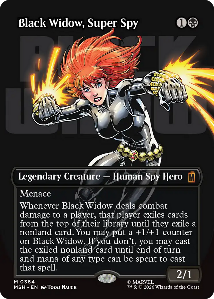 Black Widow, Super Spy (Borderless) (0364) [Marvel Super Heroes] | Lots Moore NSW