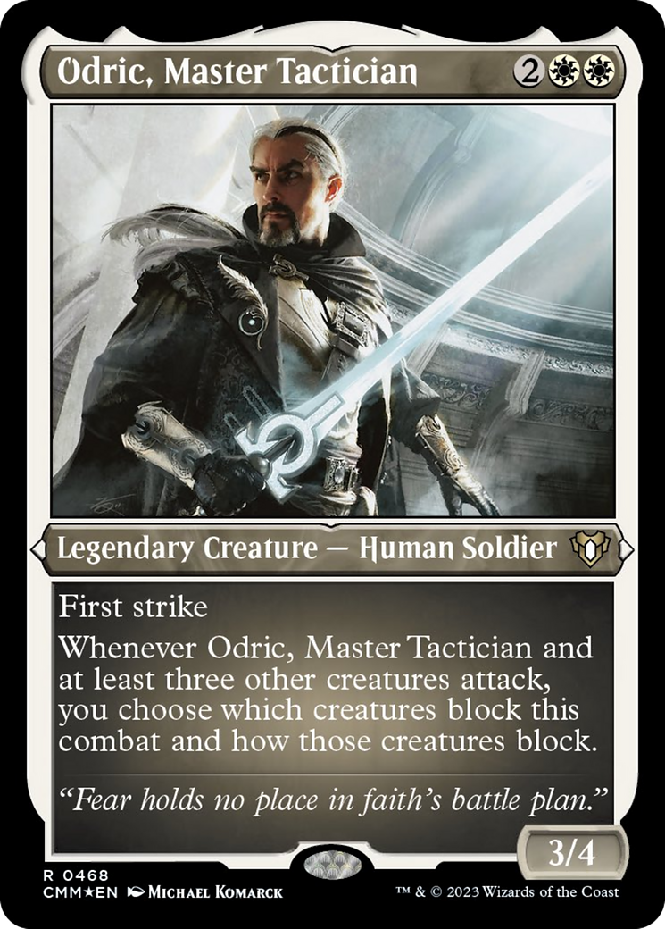 Odric, Master Tactician (Foil Etched) [Commander Masters] | Lots Moore NSW