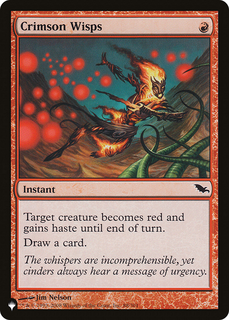 Crimson Wisps [The List] | Lots Moore NSW