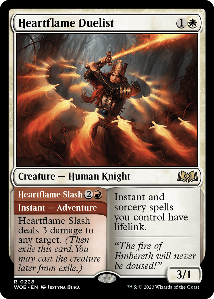 Heartflame Duelist // Heartflame Slash [Wilds of Eldraine] | Lots Moore NSW