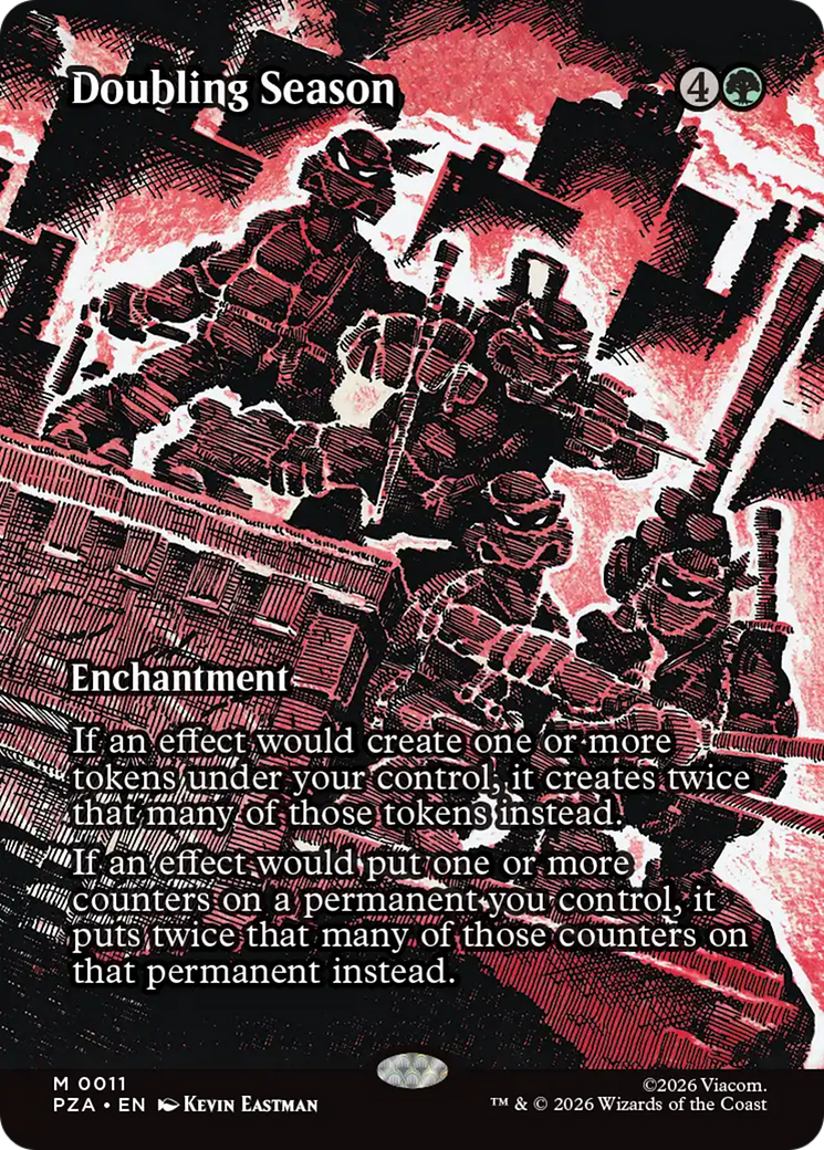 Doubling Season (Borderless) [Teenage Mutant Ninja Turtles Eternal-Legal] | Lots Moore NSW