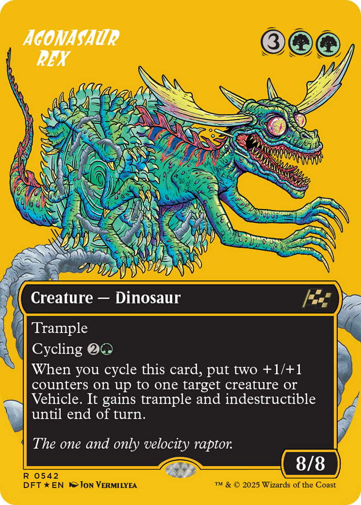 Agonasaur Rex (Borderless) (First-Place Foil) [Aetherdrift] | Lots Moore NSW