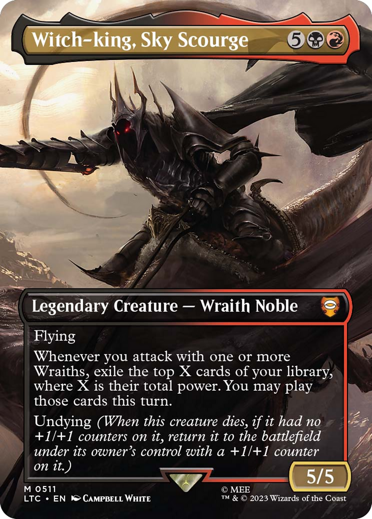 Witch-king, Sky Scourge (Borderless) [The Lord of the Rings: Tales of Middle-Earth Commander] | Lots Moore NSW