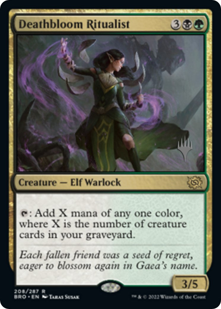 Deathbloom Ritualist (Promo Pack) [The Brothers' War Promos] | Lots Moore NSW