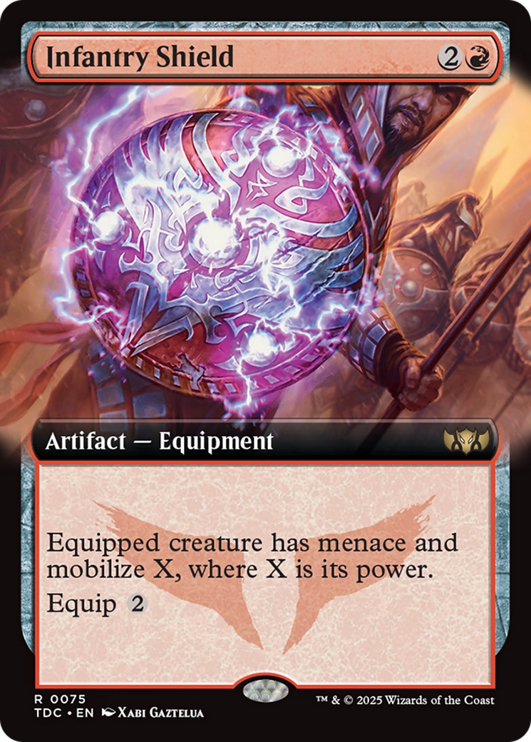 Infantry Shield (Extended Art) [Tarkir: Dragonstorm Commander] | Lots Moore NSW