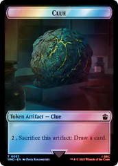 Horse // Clue (0053) Double-Sided Token (Surge Foil) [Doctor Who Tokens] | Lots Moore NSW