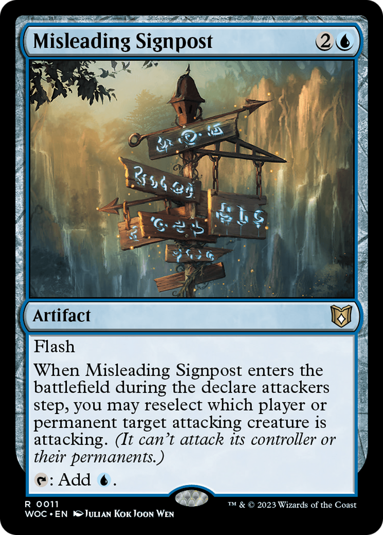 Misleading Signpost [Wilds of Eldraine Commander] | Lots Moore NSW