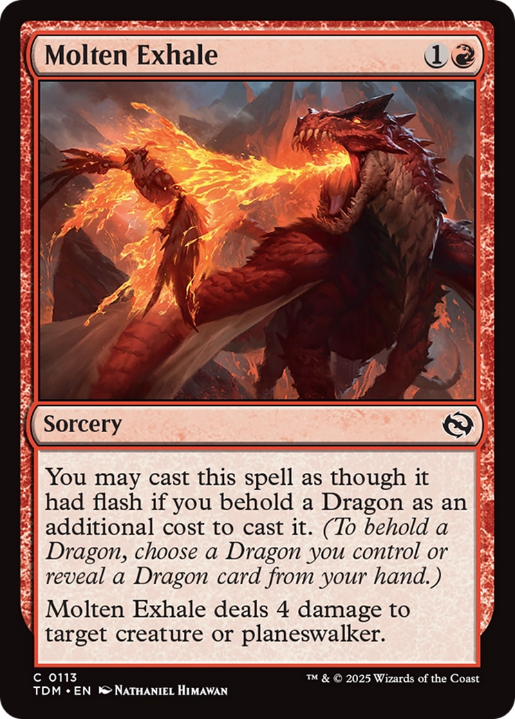 Molten Exhale [Tarkir: Dragonstorm] | Lots Moore NSW