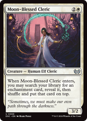 Moon-Blessed Cleric [Duskmourn: House of Horror Commander] | Lots Moore NSW