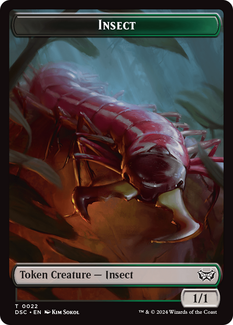 Shapeshifter // Insect (0022) Double-Sided Token [Duskmourn: House of Horror Commander Tokens] | Lots Moore NSW