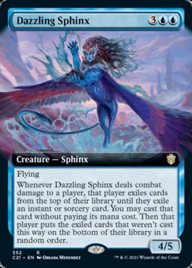 Dazzling Sphinx (Extended Art) [Commander 2021] | Lots Moore NSW